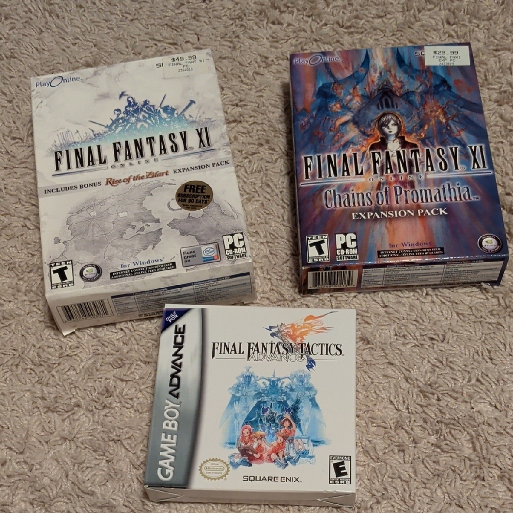 Final Fantasy Game Boxes Bundle - BOXES ONLY